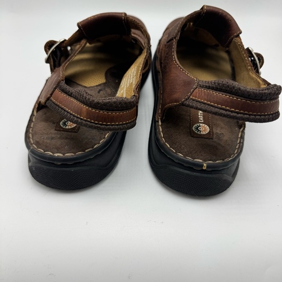 EARTH SHOE Simon II Fisherman Sandals Men\'s Size 12 Brown Leather Slides Y2K 90s main image 6